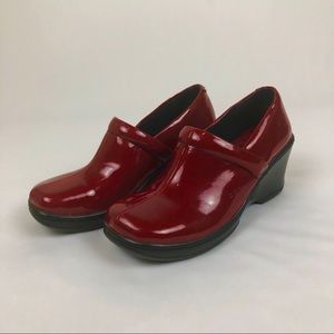 B.O.C Red Patent Clog